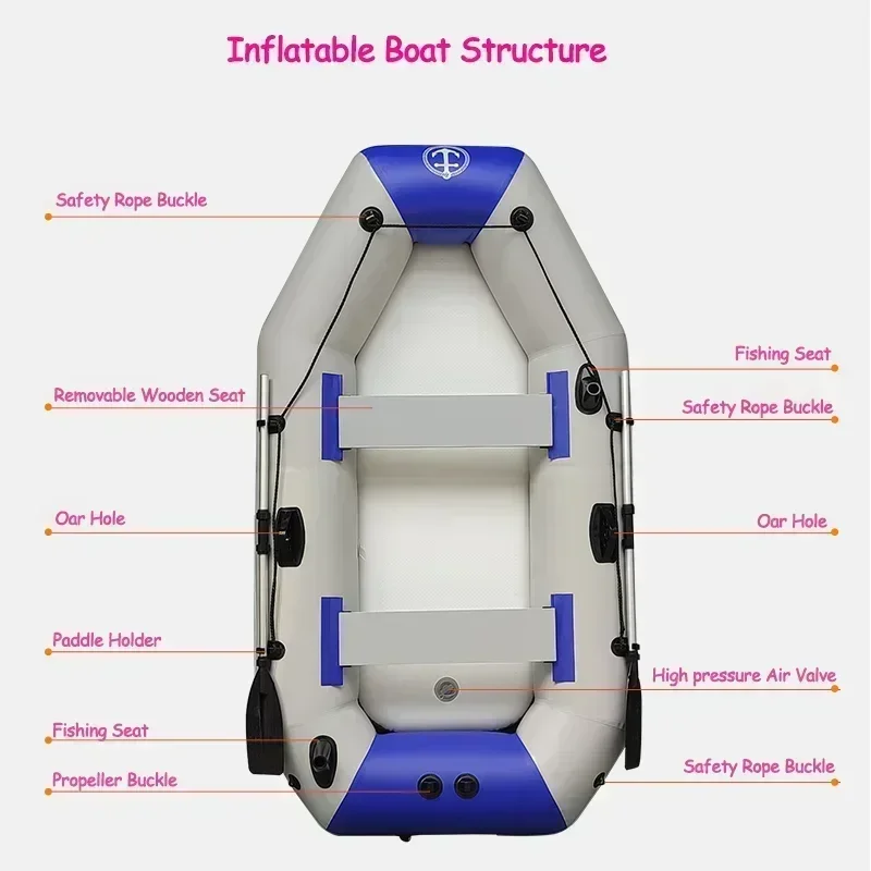 Fishing Boat Inflatable - 175~360cm Professionele PVC Opblaasbare Boot met